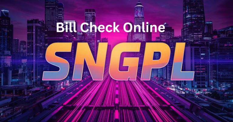 SNGPL bill check 2025 online.