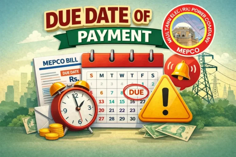 MEPCO bill late fee maafi application sample 2025
