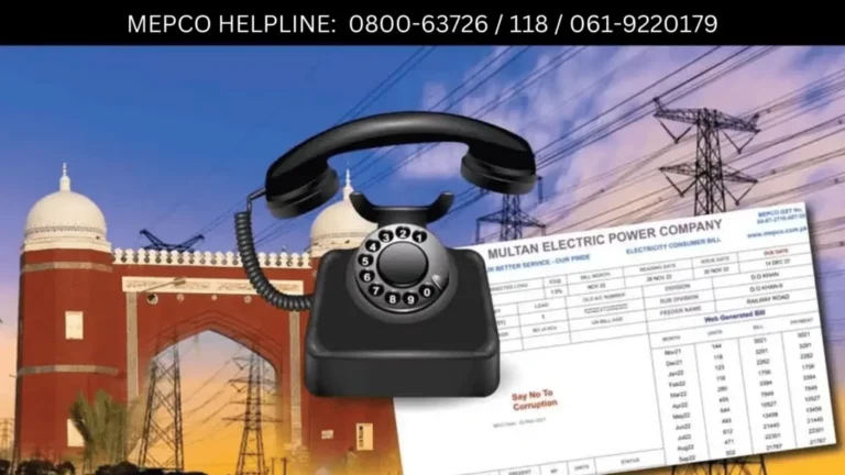 mepco complaint number helpline 118
